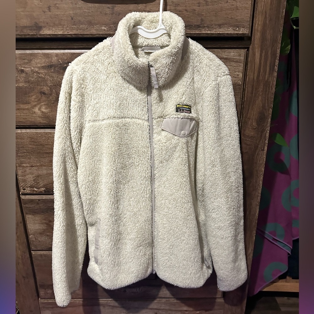 LL Bean Hi-Pile Fleece Teddy Jacket